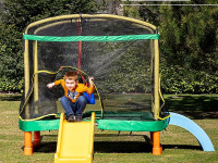 chipolino trampg0242g loc de joacă cu tobogan și trambulină (200 cm)