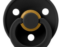 bibs suzeta rotunda din latex color l (18-36 luni) black