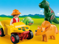 playmobil  9120 constructorul "explorer cu dinozaur" seria 1.2.3.