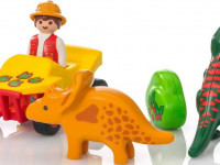 playmobil  9120 constructorul "explorer cu dinozaur" seria 1.2.3.