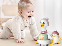 hola toys he998701 set de joacă "mama-rață și rățușca"