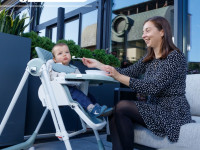 chipolino scaun și leagăn pentru copii 2 &icirc;n 1 "milk shake" sthms02401as ash gray