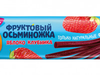 ФрутоНяня bucăți de fructe din mere și căpșuni "Осьминожки" 16 gr. (12 m+)