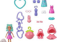 polly pocket jkr46 păpușă breloc cu accesorii (7,5 cm) &icirc;n sort.