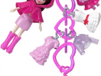 polly pocket jkr46 păpușă breloc cu accesorii (7,5 cm) &icirc;n sort.