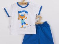 new baby 39190 costum 2 un (tricou+pantaloni scurți) fox  62cm (3+luni)