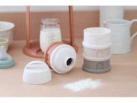 beaba 6685 recipiente pentru lapte praf (4 camere) cotton/teracotă