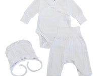 minikin 242021862 Комплект из 3 ед. праздничный (р.62) белый