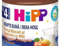 hipp 5514 piure cu biscuiti si mere "noapte bună" (4 m+) 190 gr.