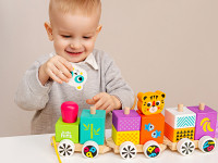 kids hits kh20/021 tren din lemn "prieteni fericiți"
