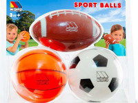 molto 24723 set de 3 mingi (fotbal, baschet, rugby)