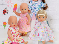 zapf creation 829424 set haine pentru păpuși "baby born deluxe 4 anotimpuri" (43 cm.)