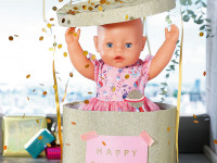 zapf creation 830789 set de imbracaminte set haine pentru papusa "baby born deluxe happy birthday" (43 cm.)
