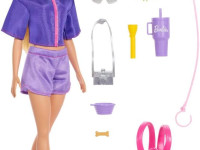barbie jjv59 păpușa barbie "malibu" seria "aventuri &icirc;n natură"