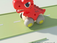 hola toys e7968b jucărie inerțială "dino" roșu