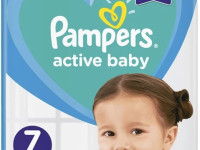 pampers active baby  7 ( 15 kg +) 44 buc.