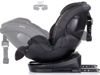 chipolino scaun auto hypnotic i-size isofix 360 &deg;c (40-150 cm.) stkhyp0254bb blackberry