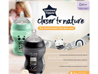 tommee tippee tt0038 set de 2 biberoane "closer to nature animals" (0 luni+) 2х260 ml.
