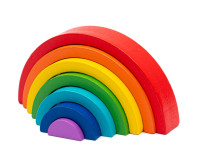 baby mix 57337 set din lemn montessori "curcubeu" 