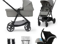 kinderkraft carucior 3in1 newly + mink pro gri