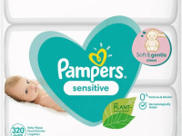 pampers Влажные салфетки sensitive (4х80) 320 шт.