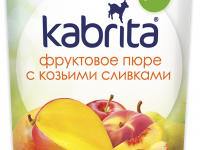 kabrita piure cu frișсă de capra "mango-mere" (6 m +) 100 gr.