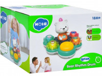 hola toys e8993 jucărie muzicală "tobă ursulet"