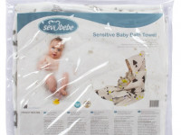 sevi 404 Полотенце с капюшоном "sensitive bath towel" в асс.