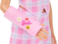 barbie jjn56 păpușă barbie "fashionistas № 243" cu tencuială roz