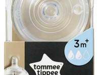 tommee tippee tt0193 tetina de silicon "closer to nature" (3 luni+ ) 2 buc. 