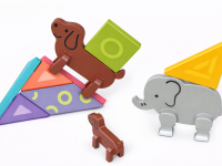 hola toys e7982 joc "tangram" cu animale magnetice