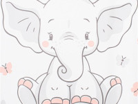new baby 55908  saltea de înfăşat dura "elefant" (49х70 cm.)