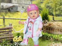 zapf creation 831175 set haine pentru păpuși  "baby born deluxe riding outfit" (43 cm.)