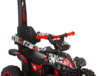 chipolino mașină cu mâner atv rocahc02306wr  alb\rosu