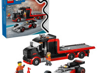 lego city 60493 constructor "camion f1 cu mașină de curse audi f1" (508 el.)