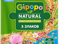 gipopo Каша безмолочная 5 злаков (6 м+) 180 гр.