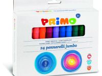 primo Фломастеры моющиеся jumbo 24 цвета (7,6 мм.)