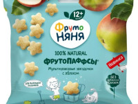 ФрутоНяня Мультизлаковые звездочки «ФрутоПаффсы» с яблоком 21 гр. (12 м+)