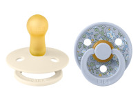bibs suzeta rotunda din latex "colour liberty"eloise & dusty blue mix (0-6 luni) 2 buc.