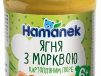 hame piure "hamanek" miel cu morcovi și piure de cartofi (6 luni +) 190 gr.