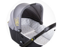 chipolino vvmat02105plgr Матрас с подушкой для детской коляски (серый)