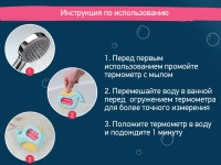 roxy rwt-007-by Термометр для воды "Кит" голубой 