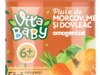 vitа baby piure morcov-dovleac-mere (6 luni +) 180 gr.