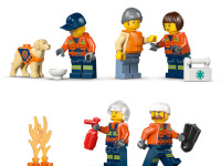 lego city 60504 constructor "barcă de salvare și elicopter al pazei de coastă" (742 el.)