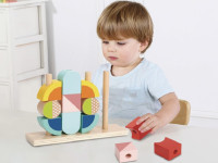 tooky toy th847 jucărie din lemn puzzle cuburi