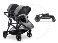 hauck carucior pentru gemeni 2in1 atlantic twin melange grey