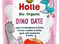 holle bio organic piure "dino date" mere-afine-curmale (6 luni+) 100 gr.