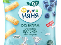 ФрутоНяня bețișoare de porumb cu mere și afine 20 g. (12 l+)