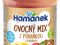 hame piure "hamánek" mix de fructe cu terci de hrișcă 190 gr. (6m +)
