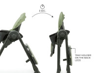 kinderkraft scaun pentru copii 2in1 tummie verde